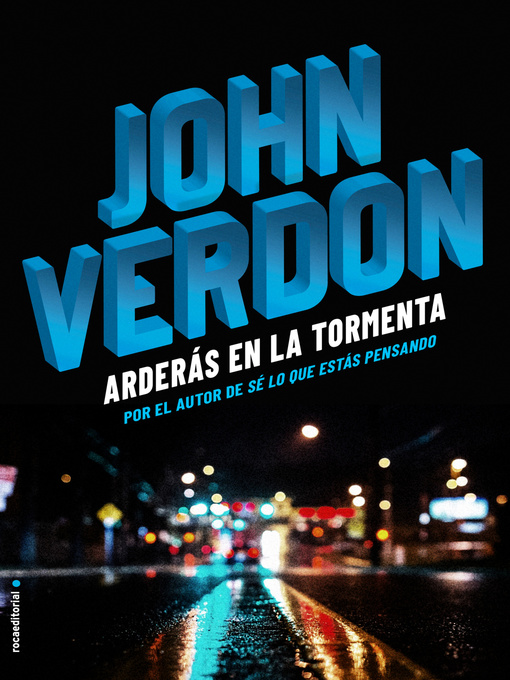 Title details for Arderás en la tormenta by John Verdon - Wait list